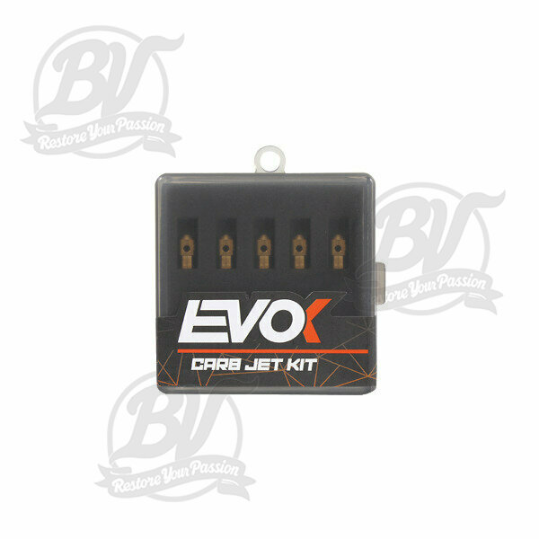 Jeu gicleurs principaux EVOK pour Dellorto (type: 4576) SI- (115-138) - (115-118-120-122-125-128-130-132-135-138)