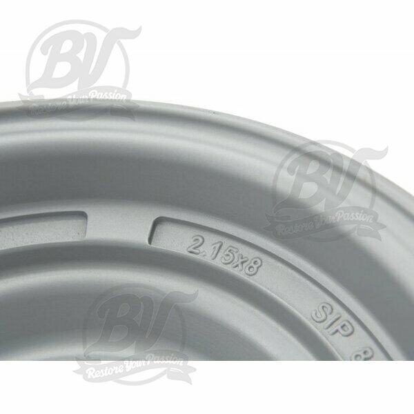 Jante SIP Tubeless 2.15x8 pour Vespa 98/125 V1-15/V30-33/VU/VM/VN/VNA/Hoffmann/VNB/ACMA /150 VL/VB/VBA/VBB