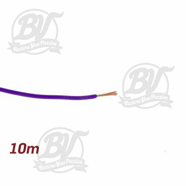 Câble électrique violet 0,85mm² 10m
