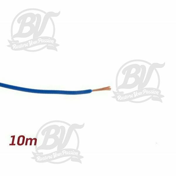Câble électrique bleu 0,85mm² 10m