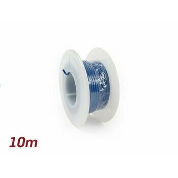 C&acirc;ble &eacute;lectrique bleu 0,85mm&sup2; 10m