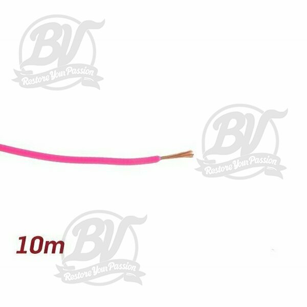 Câble électrique rose 0,85mm² 10m