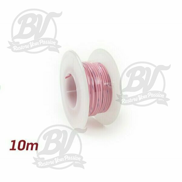 Câble électrique rose 0,85mm² 10m