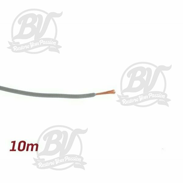 Câble électrique gris 0,85mm² 10m