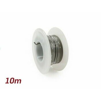 C&acirc;ble &eacute;lectrique gris 0,85mm&sup2; 10m