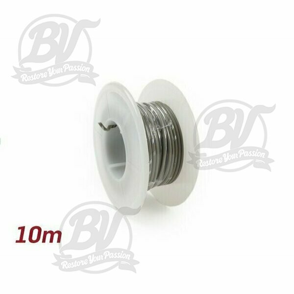 Câble électrique gris 0,85mm² 10m