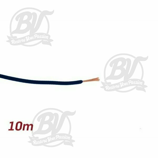 Câble électrique noir 0,85mm² 10m