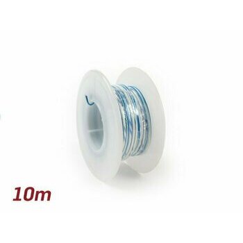 C&acirc;ble &eacute;lectrique blanc/bleu 0,85mm&sup2; 10m