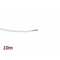Câble électrique blanc 0,85mm² 10m
