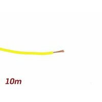 Câble électrique jaune 0,85mm² 10m