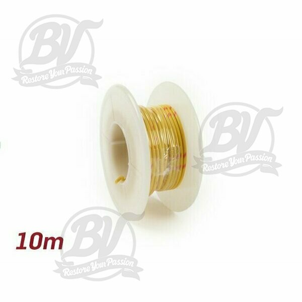 Câble électrique jaune 0,85mm² 10m