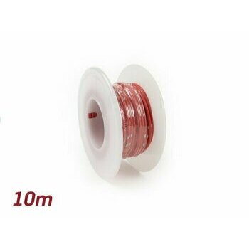 C&acirc;ble &eacute;lectrique rouge 0,85mm&sup2; 10m