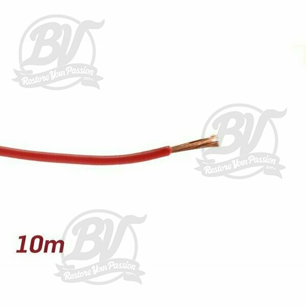Câble électrique rouge 2,0mm² 10m