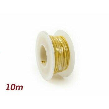 C&acirc;ble &eacute;lectrique jaune 2,0mm&sup2; 10m