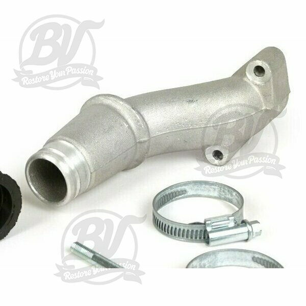 Pipe d'admission 2 trous, valve rotative- Vespa V50, PV125 - Ø connexion=30mm (Polini CP 24)