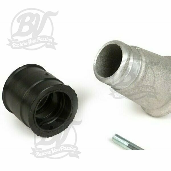 Pipe d'admission 2 trous, valve rotative- Vespa V50, PV125 - Ø connexion=30mm (Polini CP 24)