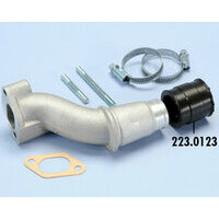 Pipe d'admission 2 trous, valve rotative- Vespa V50, PV125 - Ø connexion=30mm (Polini CP 24)
