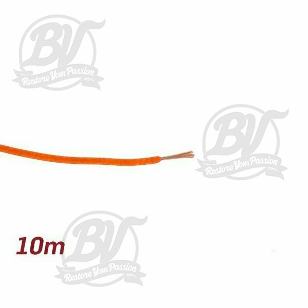 Câble électrique orange 0,85mm² 10m