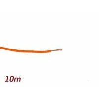 Câble électrique orange 0,85mm² 10m