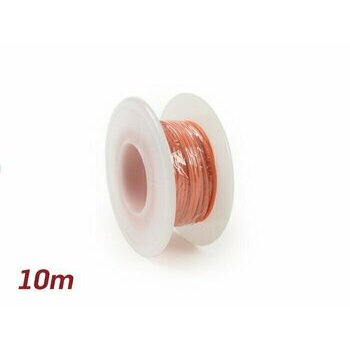C&acirc;ble &eacute;lectrique orange 0,85mm&sup2; 10m