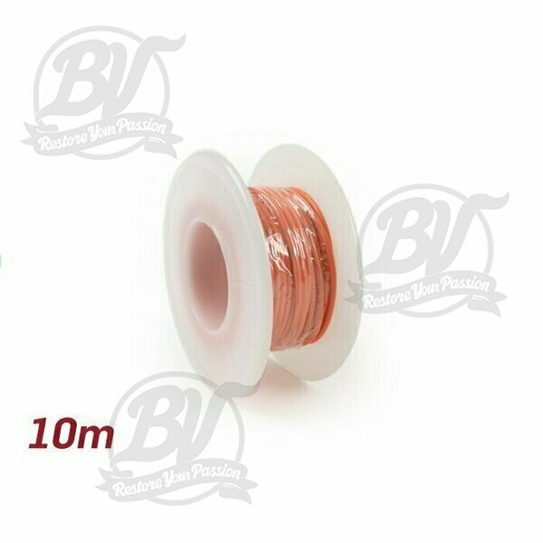 Câble électrique orange 0,85mm² 10m