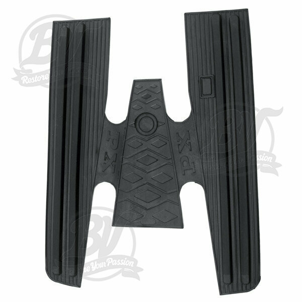 Tapis de plancher en caoutchouc noir Vespa Px 125-150-200cc