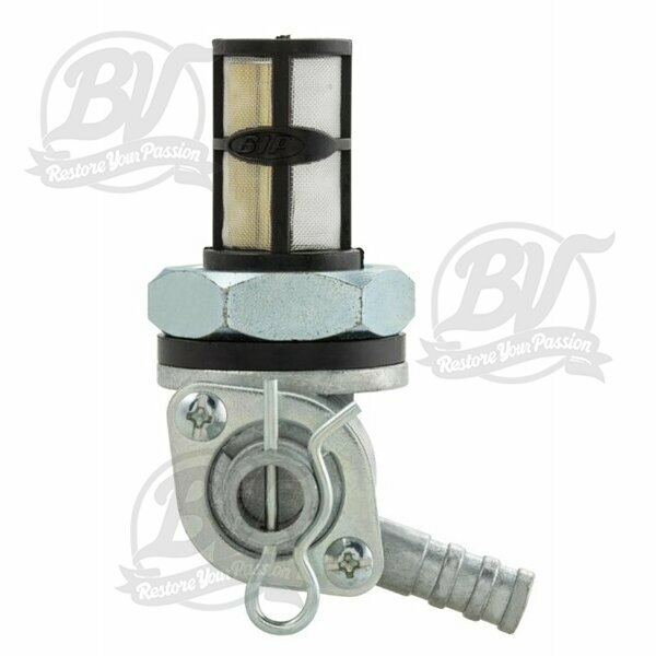 Robinet d'essence SIP Fast Flow 2.0 pour Vespa 50-125/PV/ET3/PK/S/125 V30-33/VM/VN/VNA-TS/150 VL/VB/GS/VBA-T4/160 GS/180 SS/Rally/PX/T5