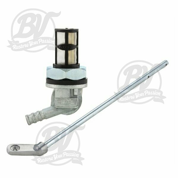 Robinet d'essence SIP Fast Flow 2.0 pour Vespa 50-125/PV/ET3/PK/S/125 V30-33/VM/VN/VNA-TS/150 VL/VB/GS/VBA-T4/160 GS/180 SS/Rally/PX/T5