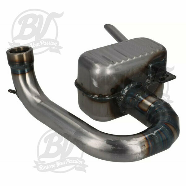 Echappement -RR-Box Road Racing - Vespa Wideframe (lampe en bas) VM, VN, VL1T, VB1T, VGL1T - peint en clair