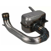 Echappement -RR-Box Road Racing - Vespa Wideframe (lampe en bas) VM, VN, VL1T, VB1T, VGL1T - peint en clair