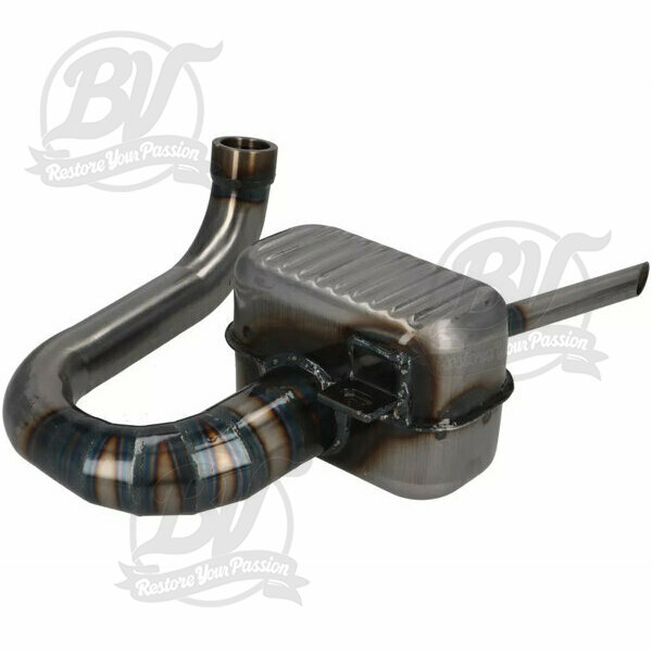 Echappement -RR-Box Road Racing - Vespa Wideframe (lampe en bas) VM, VN, VL1T, VB1T, VGL1T - peint en clair