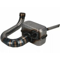 Echappement -RR-Box Road Racing - Vespa Wideframe (lampe en bas) VM, VN, VL1T, VB1T, VGL1T - peint en clair