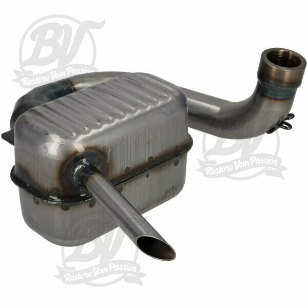 Echappement -RR-Box Road Racing - Vespa Wideframe (lampe en bas) VM, VN, VL1T, VB1T, VGL1T - peint en clair