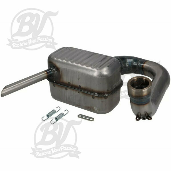 Echappement -RR-Box Road Racing - Vespa Wideframe (lampe en bas) VM, VN, VL1T, VB1T, VGL1T - peint en clair