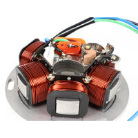 Allumage -BGM ORIGINAL plaque de base (allumage par contact, 3 câbles, 12V, AC)- Vespa PX - P125X, P150X, version italienne sans batterie, avec 4 clignotants