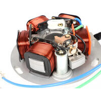 Allumage -BGM ORIGINAL plaque de base (allumage par contact, 3 câbles, 12V, AC)- Vespa PX - P125X, P150X, version italienne sans batterie, avec 4 clignotants