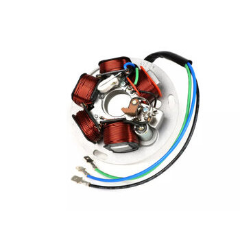 Allumage -BGM ORIGINAL plaque de base (allumage par contact, 3 c&acirc;bles, 12V, AC)- Vespa PX - P125X, P150X, version italienne sans batterie, avec 4 clignotants