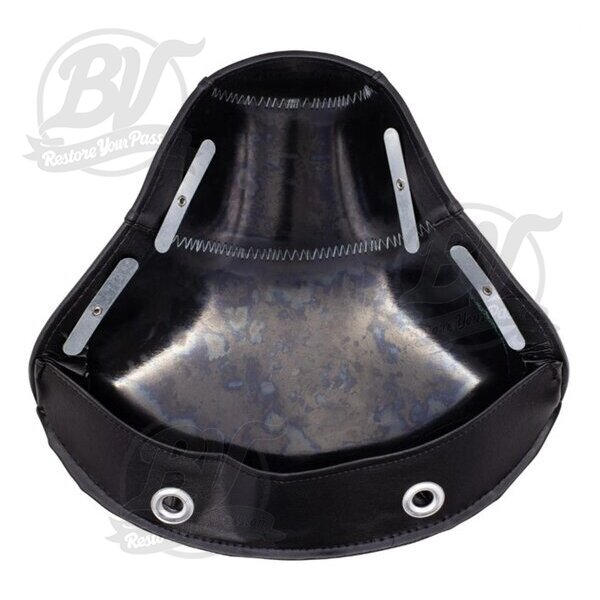 Housse de selle monoplace PASCOLI noir avant Vespa 150 Acma