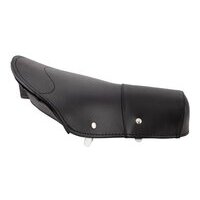 Housse de selle monoplace PASCOLI noir avant Vespa 150 Acma