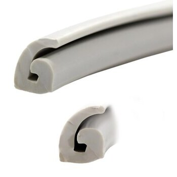 Caoutchouc ailes Ariete pour Vespa V30, V33T, VM1-2T, VN1-2T, VNA, VNB, VL, VB1T, VBA, VBB, GS150, gris, l=3000 mm