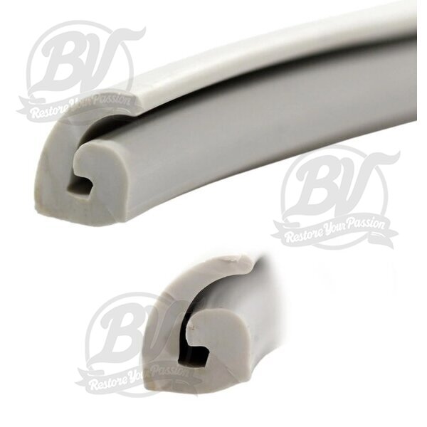 Caoutchouc ailes Ariete pour Vespa V30, V33T, VM1-2T, VN1-2T, VNA, VNB, VL, VB1T, VBA, VBB, GS150, gris, l=3000 mm