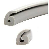 Caoutchouc ailes Ariete pour Vespa V30, V33T, VM1-2T, VN1-2T, VNA, VNB, VL, VB1T, VBA, VBB, GS150, gris, l=3000 mm