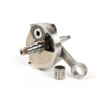 Vilebrequin -POLINI (valve rotative) course de 51mm, bielle de 97mm- Vespa PV125, ET3 125, PK80 S, PK125 S (cône Ø=19mm)