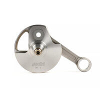 Vilebrequin -POLINI (valve rotative) course de 51mm, bielle de 97mm- Vespa PV125, ET3 125, PK80 S, PK125 S (cône Ø=19mm)