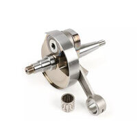 Vilebrequin -POLINI (valve rotative) course de 51mm, bielle de 97mm- Vespa PV125, ET3 125, PK80 S, PK125 S (cône Ø=19mm)