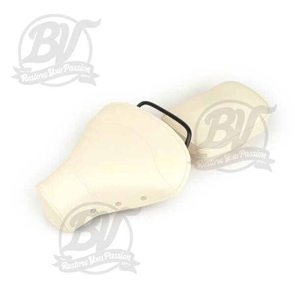 Kit selle / pouf -QUALITÉ OEM- Vespa VNB6T, Super, GT125 (VNL2T), GTR125 (VNL2T), TS125 (VNL3T), Sprint150 (VLB1T), Sprint Veloce, Rally180 (VSD1T), Rally200 (VSE1T), PX - crème